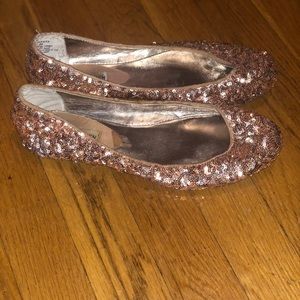 Steve Madden pink sequin flats